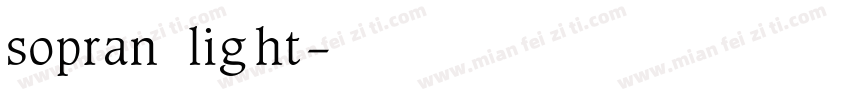 sopran light字体转换